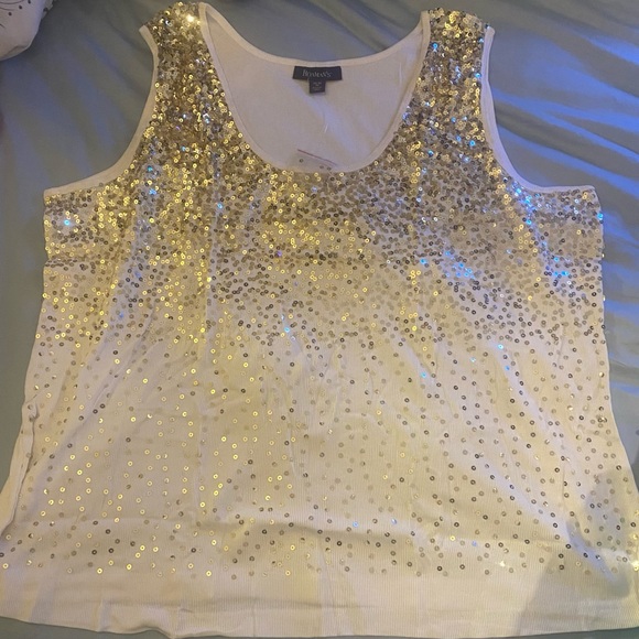 Roaman’s Woman’s Plus Size Sparkle Tank Top NEW IN PACKAGE Size 3X - Picture 1 of 4